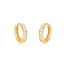 Anel Trevo Cravejado Banhado a Ouro 18K