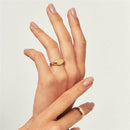 Corrente Laminada Masculina Banhada a Ouro 18K 60 cm