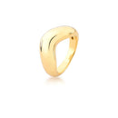 Anel Aparador Cravejado com Zircônias Banhado a Ouro 18K