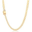 Corrente Grumet 7 mm Banhada a Ouro 18K 60 cm