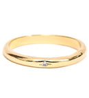 Anel Masculino Minimalista com Friso Preto Banhado a Ouro 18K