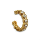 Piercing Fake Fileira de Zircônias Banhado a Ouro 18K