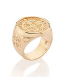 Anel Masculino São Bento Banhado a Ouro 18K