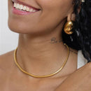 Choker Snake Lisa Banhada a Ouro 18K